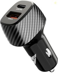 DR VAKU TROSVOLT 53W Car Charger Fast Charging Dual Port Type C PD QC