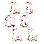 Orient Electric 12W High Glow LED bulb| 180-degree wide beam angle| Voltage surge protection up to 4 kV| 6500K, Cool White| B22d base| Made in India| Pack of 6