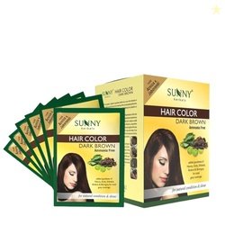 Sunny Herbals Dark Brown Hair Color | Rich & Natural Shade | No Ammoni