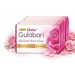 Dabur Gulabari Pure Rose Soap 150g (Pack of 4) | Moisturizing Bathing Soap for Radiant Glowing Skin & Body | Glycerine & Niacinamide | Long Lasting Fragrance | For Men & Women