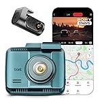 boAt 2026 Launch Hive Dashcam F1, 4K Ultra HD Front & Full HD Rear Recording, Sony STARVIS, ADAS Voice Commands, Dual Channel Recording, GPS Route Log, Wi-Fi, 150Â° Wide FOV, Smart Parking (Steel Blue)