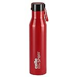 Cello Maestro Thermosteel Flask, 750ml, Red | 24 Hours Hot & Cold Stainless Steel Bottle | Leak Proof & Screw Top Lid | Ideal for Office, Gym, Home, Kitchen, Hiking, Trekking, Travel Bottle