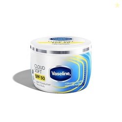 VASELINE Cloud Soft SPF 50 PA ++++ Light Moisturiser, 200 ml, for Soft