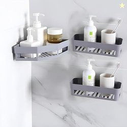 House of VIPA Plastic Wall Shelves Kitchen Bathroom Shelf Self-Adhesiv