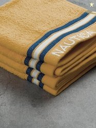 Nautica Super Soft Zero Twist 100% Cotton Towel -4pc Face Towel (Vinta