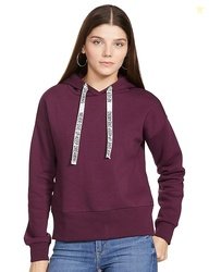 Amazon Brand - Symbol Women's Cotton Blend Regular Fit Hooded Sweatshi