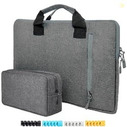Laptop Sleeve for 14 inch Laptop, Set of 2 Grey Fabric Sleeves (14)