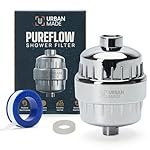 Urbanmade Hard Water Softener for Home Water Softener for Bathroom Shower Device Improves Hair & Skin Condition 15 Stage Hard Water Filter for Shower tap Water Filter & Chlorine Removal Device