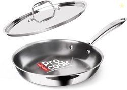 MILTON Pro Cook Triply Stainless Steel Fry Pan with Lid Fry Pan 2...mo