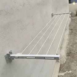 Heavy Duty 5 Layer Wall Mount Cloth Drying Stand for Balcony with 40 F