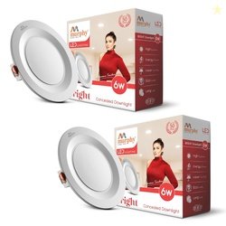 Murphy 6W Bright LED Downlight  Cool White, Slim Round Recessed Ceilin