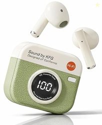 VEHOP Aura TWS Earbuds with Digital Display, BT 5.49+ENC for Clear Cal
