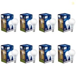 Philips Base B22 12-Watt (Pack of 8, Cool Day Light)
