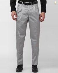 PETER ENGLAND Men Slim Fit Pleated Trousers