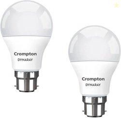 Crompton 9 W Basic Standard B22 LED Bulb (White, Pack of 2)