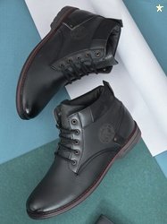 Roadster Outdoor,Riding,Casual,Formal Boots For Men (Black , 6)