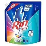 Rin Matic Liquid 4Kg Pouch- Top Load, Designed to keep your clothes Bright Like New in your Top Load Washing Machine for all kinds of clothes