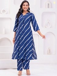 HERE&NOW Women Printed Regular Kurta with Trousers