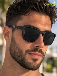 OKNO Unisex Square Sunglasses with Polarised and UV Protected Lens