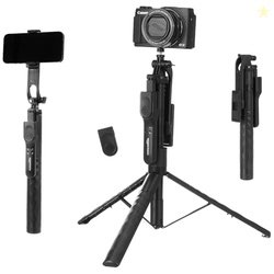 Amazon Basics Long Selfie Stick Tripod Stand with Hand Grip | Anti Sha