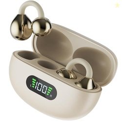 Fire-Boltt Aero Clip OWS Earbud w/Clip-On Fit, Custom EQ, Wireless Blu