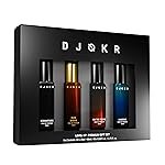 Djokr Perfume for Man | 4×20 ML | Perfume for Men Long Lasting Smell, Gift for Man, Eau De Parfum Men, Premium Luxury Long Lasting Fragrance Spray (On The Rocks, Oud Wood, Signature, Marine)