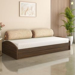 Nilkamal Addison Wooden Single Bed with Storage | Engineered Wood | Kn