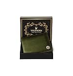 WildHorn RFID Protected Leather Wallet for Men, Green Crunch