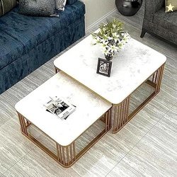 Home Sparkle Iron Frame Handmade Square Coffee Table | Center Table fo
