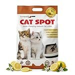 CatSpot Lemon Flower Scented Cat Litter â 5kg | Ultra Absorbent, Quick Clumping, Odor Control, Dust-Free Formula for Cats