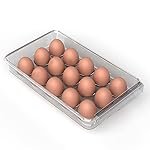 Lifelong Fridge Under-Tray Egg Storage Rack | Slide-In Tray for 15 Eggs | Space-Saving Transparent Egg Holder | Durable Plastic Container for Refrigerator Shelf | Kitchen Organizer & Fridge Accessory