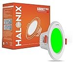 Halonix Polycarbonate 5.5W Green Kornet Junction Box led Downlighter|Cut Out- 3 inch, Dia- 4.13, Height- 1.96 inch||Downlighter for Home, Shop and Office|Pack of 1, Green.