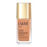 LAKMÃ Powerplay Priming Foundation Liquid, Natural, Flawless Finish, Medium To Full Coverage, Built in Primer, Long Lasting, SPF 20, Cool Tan, 25ml