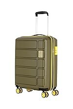Kamiliant by American Tourister Harrier Zing|Cabin Trolley Bag Small Size(56 cms) for Travel| Hard Case Polypropylene (PP) Suitcase|360Â° 8-Wheel Spinner Luggage Trolley|Combination Lock|Military Olive
