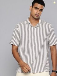 Levis Pure Cotton Striped Relaxed Fit Casual Shirt