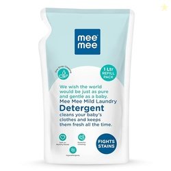Mee Mee Baby Liquid Detergent 1 L | pH Balanced, Free from Harsh Chemi