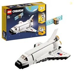 LEGO Creator Space Shuttle 31134 Building Toy Set with Astronaut and S