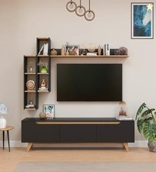Spyder Craft Matte Finish TV Entertainment Unit, Tv Stand with Wall Sh