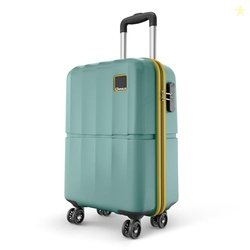 Safari Genius Theo 8 Wheels 55cm Cabin Size Trolley Bag, Hard Case Pol