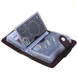 Stealodeal Brown 28 Slots Leather Debit/Credit/ATM Card Holder for Men