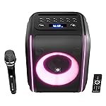 Zebronics 2026 Launch Bluetooth Speaker, 60W Output, 8h Playback, 8-inch Driver, RGB Lights, BT v5.4, USB, mSD, AUX, Type-C Charging, Karaoke, Wireless Mic, TWS, Mobile Holder (Sound Feast 880)