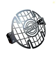 SGTB Hunter 350 Headlight Grill Black Metal Head Light Cover Hunter Ac