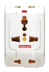 Gold Medal 3 PIN TRAVEL MULTI PLUG Spice 3 Pin Travel Adaptor [PACK OF
