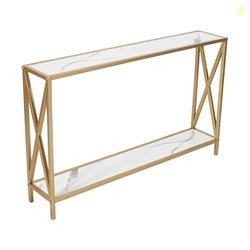 Home Sparkle Engineered Wood 2 Tier Console Table | End Table Side Tab