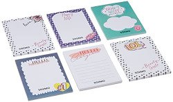 Amazon Brand - Solimo To Do List Notepads, 4 x 5.25 Tear Off Block Pla