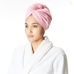 Amazon Brand - Solimo - Cotton Bath Headwrap | Microfiber | Fade Resis