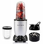 NutriPro Juicer Mixer Grinder – Smoothie Maker – 500 Watts (2 Jars & 1 Blade, Silver) – 2 Year Warranty