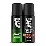 Beardo Glory & Whisky Smoke Bourbon Perfume Body Spray (Set of 2) Get compliments with Long lasting Fougere, Aromatic Deodorant | Gift For Brother | Gift For Friends