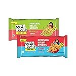 Wickedgud Whole Wheat Masala & Curry Noodles 240g Pack of 2| No Maida | No Palm Oil | Source of Protein