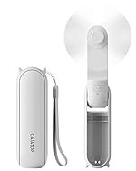 Gaiatop Mini Handheld Fan, Portable Personal Folding Cooling Hand Fan Rechargeable Battery Operated with 2 Speed USB Desk Fan for Home Office Travel (White)